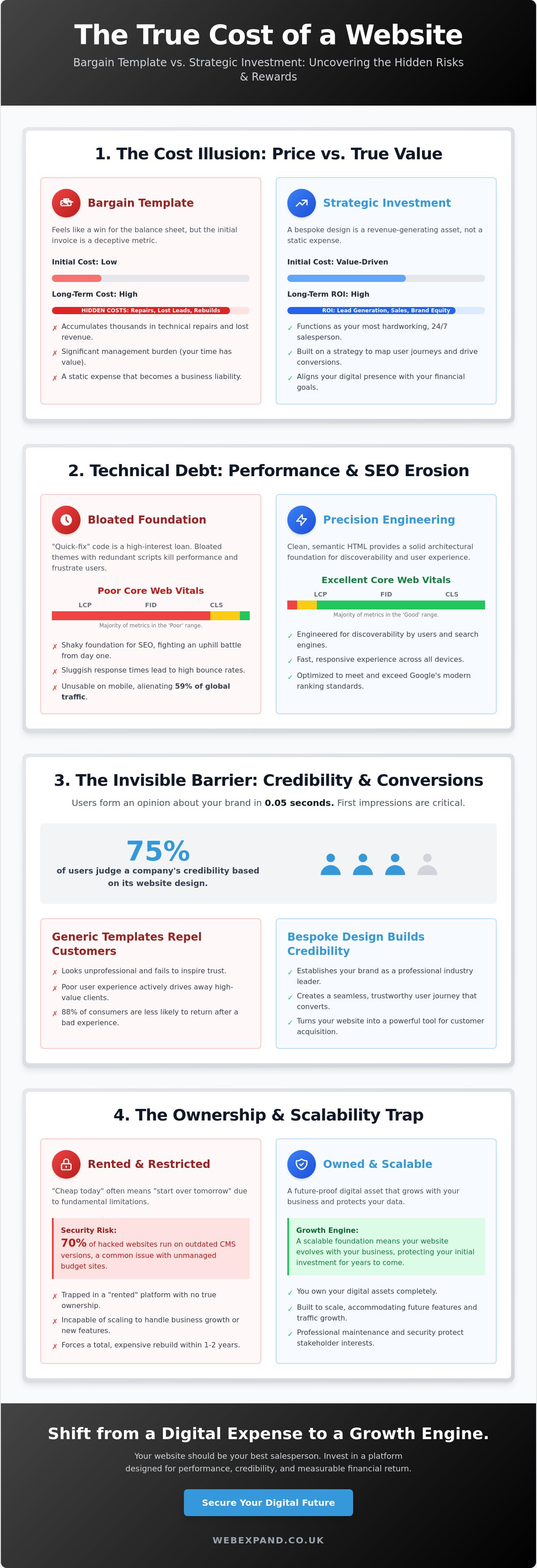 The Hidden Costs of Cheap Websites: Why Low-Cost Design Is a High-Risk Strategy in 2026