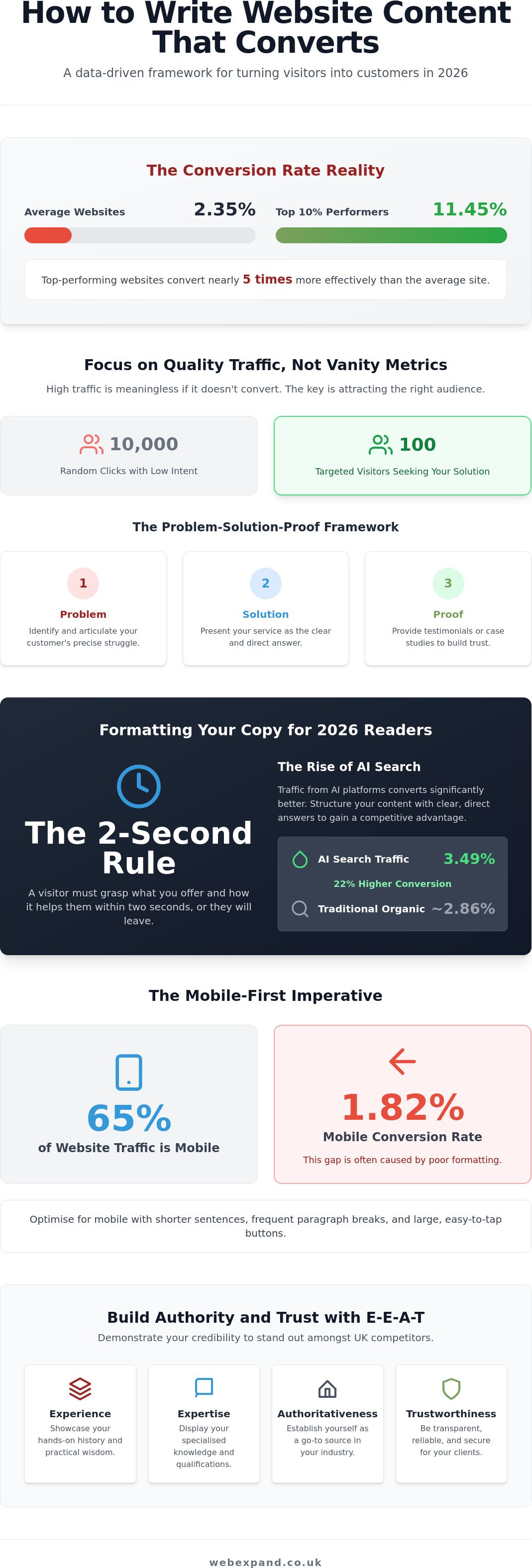 How to Write Website Content That Converts: The 2026 Strategic Guide