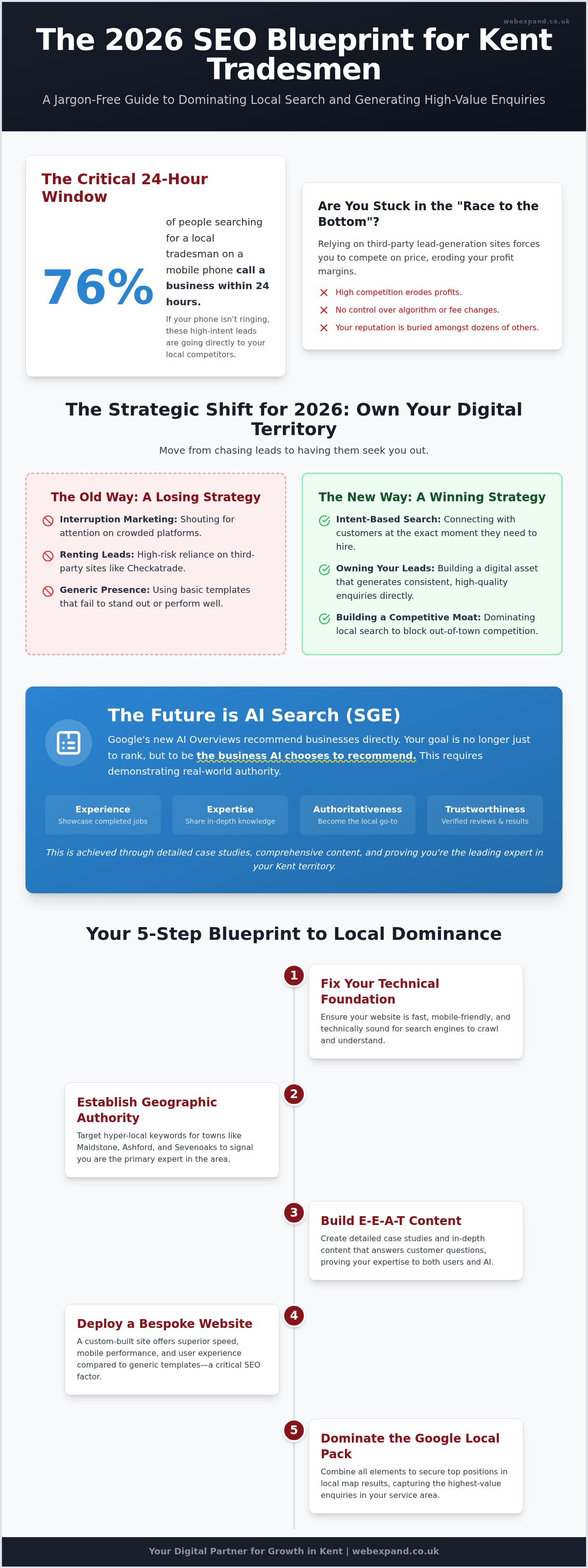 SEO for Tradesmen Kent: The 2026 Blueprint for Local Lead Generation