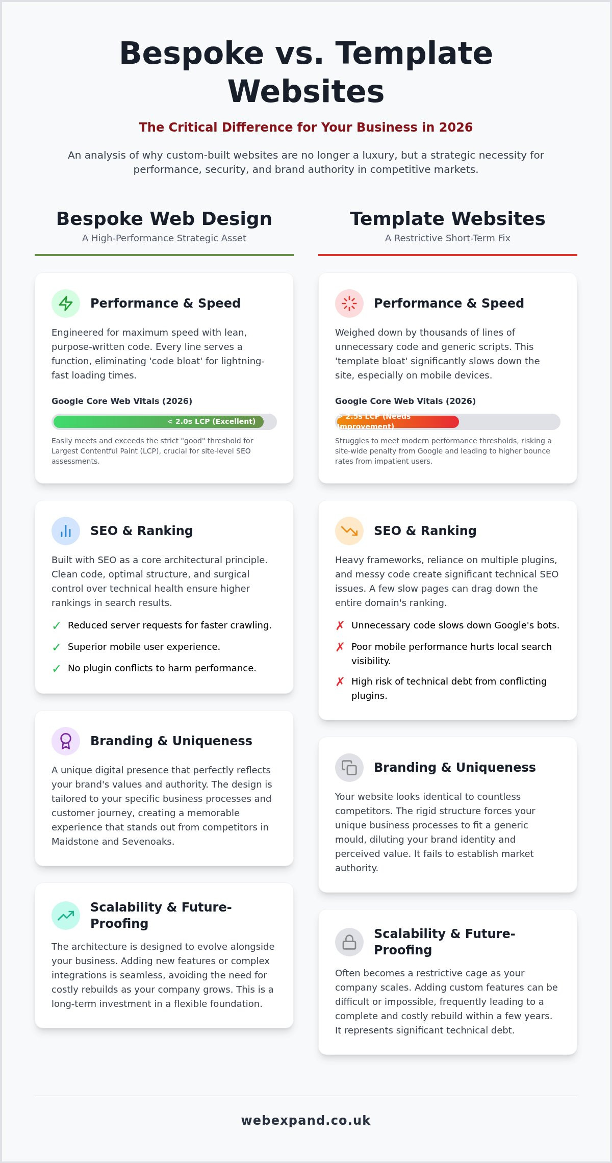 Benefits of Bespoke Web Design: Why Custom Builds Outperform Templates in 2026